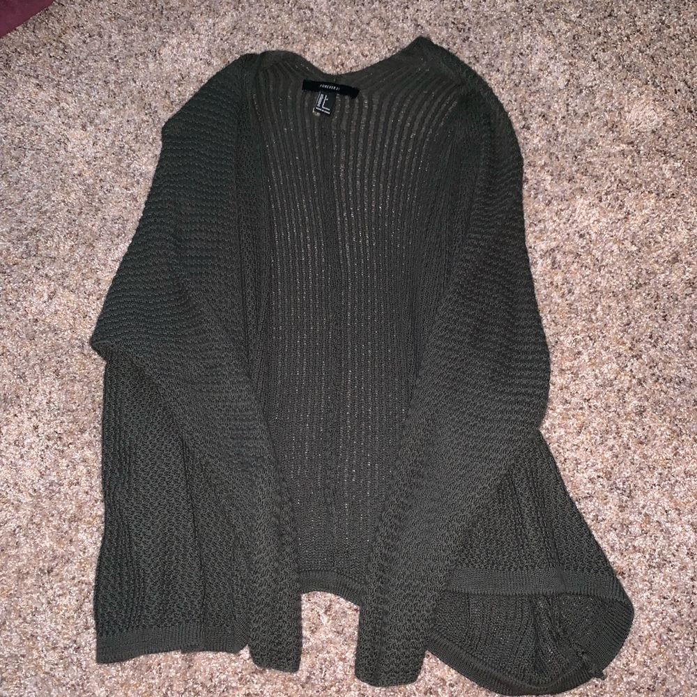 Dark Green Cardigan